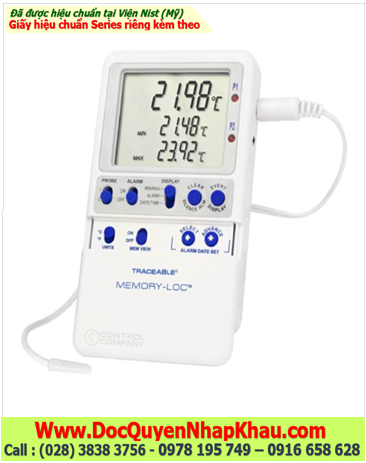 Nhiệt kế Vaccine Monitoring –50.00 đến 70.00°C, 6442 Memory-Loc™ Traceable® Datalogger